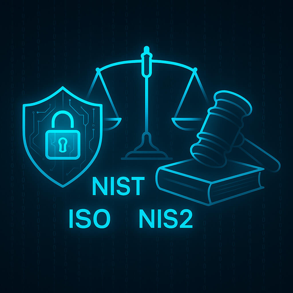 نقشه استانداردهای امنیت سایبری | NIST، ISO، NIS2، SOC2